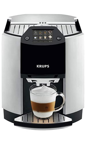 KRUPS EA9010 Fully Auto Cappuccino Machine Espresso Maker, Automatic Rinsing, Two-Step Milk Frothing Technology